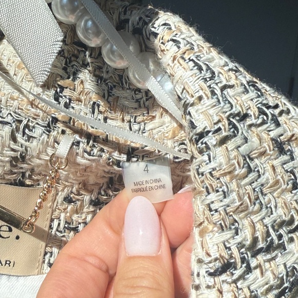 Elie Tahari Long Plaid Pea Coat - Picture 8 of 9